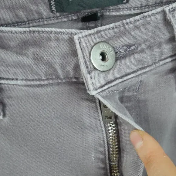 Paige Jeans Mens 32 Gray Lennox Slim Tapered 33 x 27 Actual Stretch Indie Sleaze - Picture 3 of 11